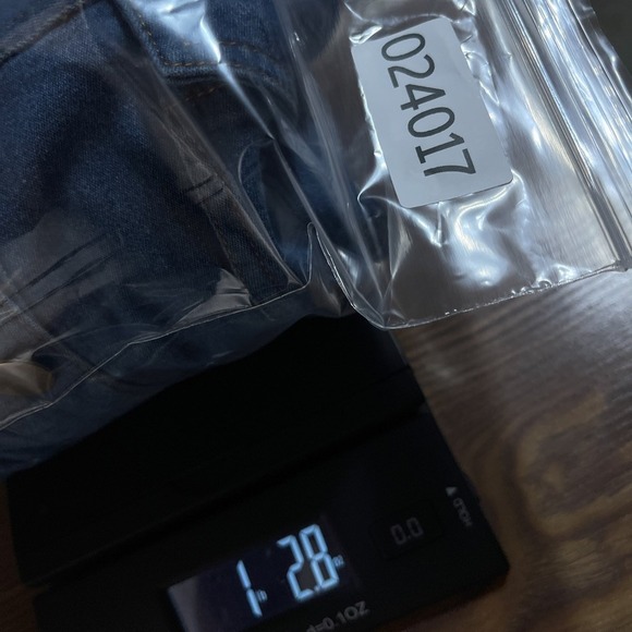 Blair Jacket Womens Large Blue Jean Denim Embroidered Paisley Sequins Button Up - Picture 13 of 13